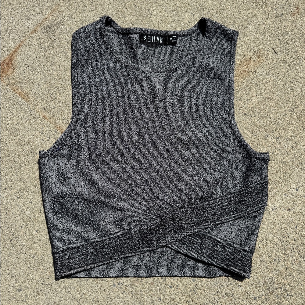Rehab Women's Gray Sleeveless Top
